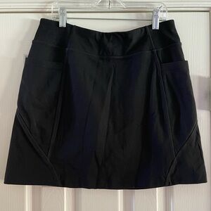 Athleta black stretch skort sz S
